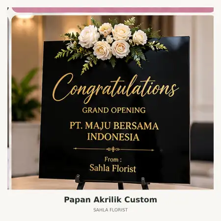 Papan Bunga Akrilik Kapuas Hulu